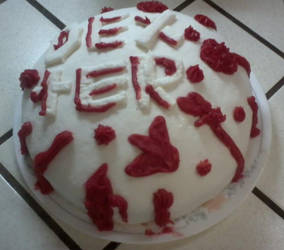 dexter themed cake