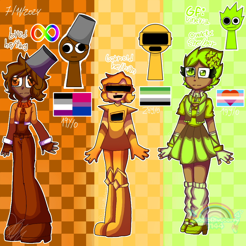 sprunki Humanized part 3 (headcanon) by CubelaBlueberry1144 on DeviantArt