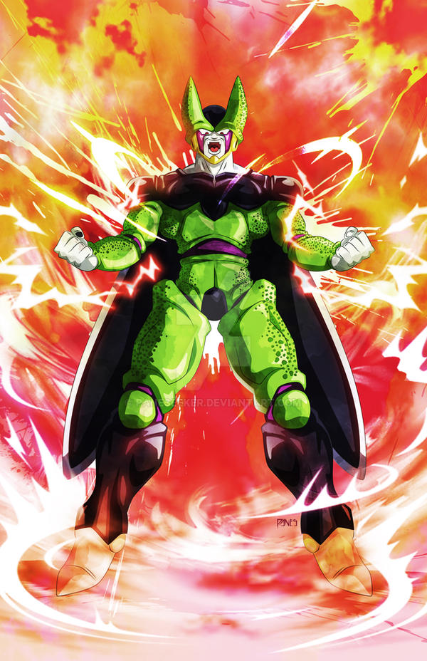 Perfect Cell Rage Commission Art: Perfect Cell by paneseeker on DeviantArt