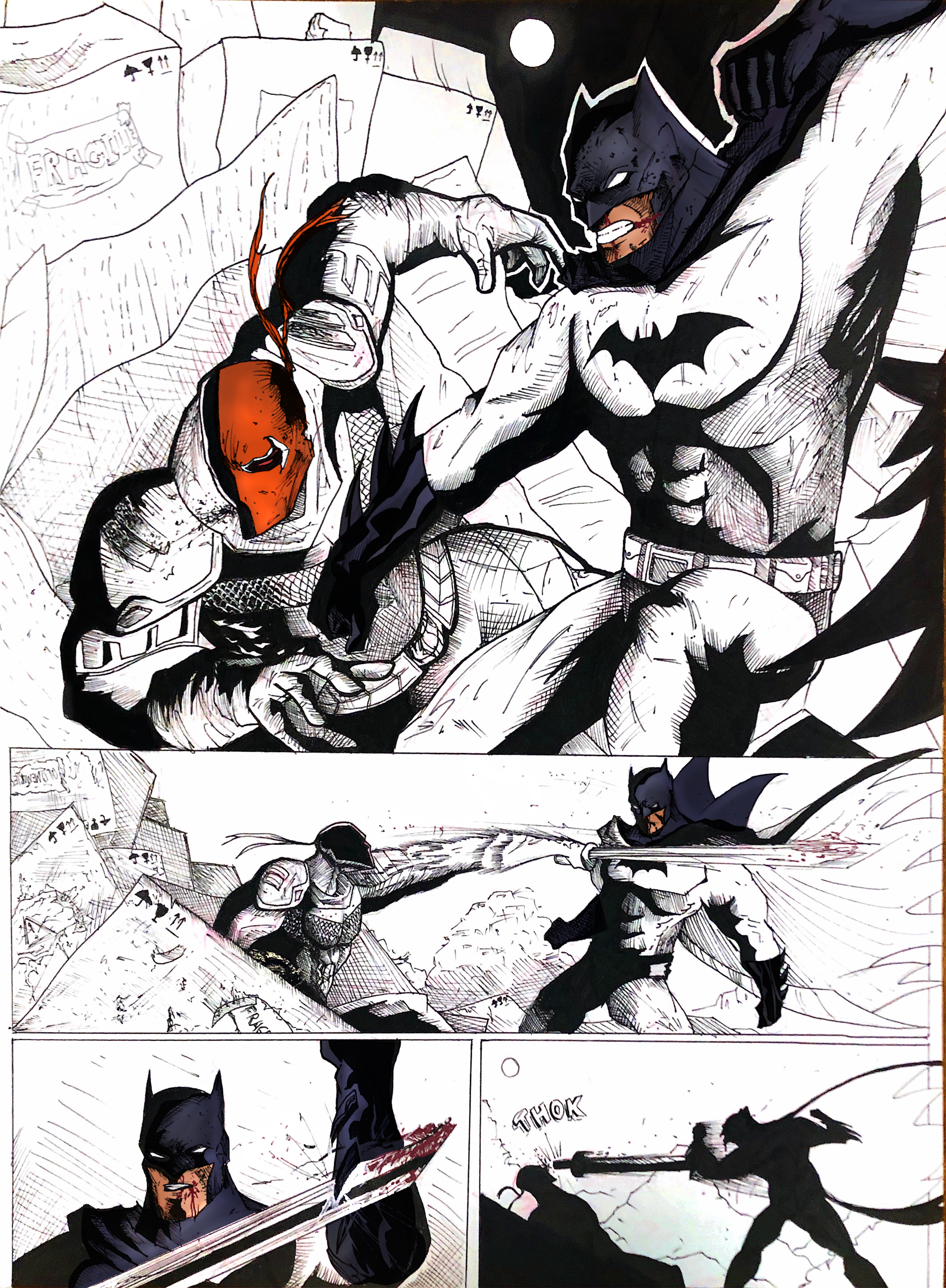 Batman vs Deathstroke (sequential) by reallyiconicartist on DeviantArt