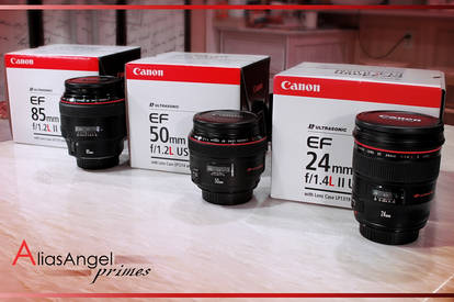Canon EF prime lenses
