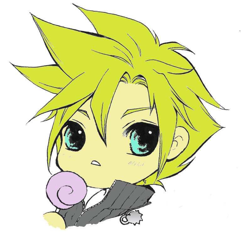 Cloud Strife Lineart