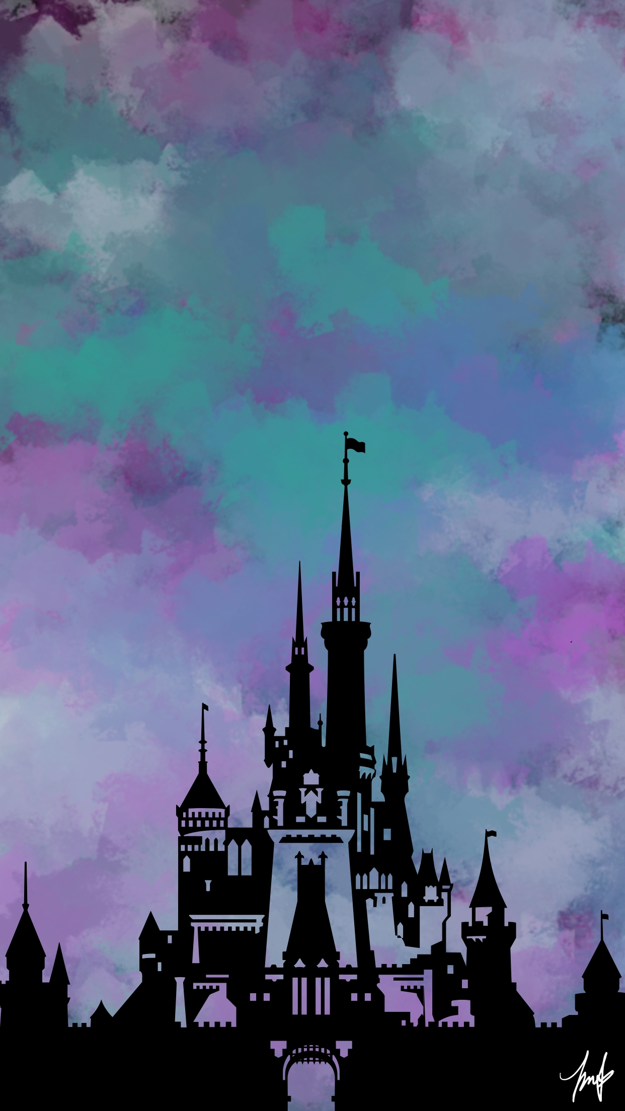 Disney Castle Phone Wallpaper by Seymonster on DeviantArt Disney Castle Phone Wallpaper by Seymonster on DeviantArt