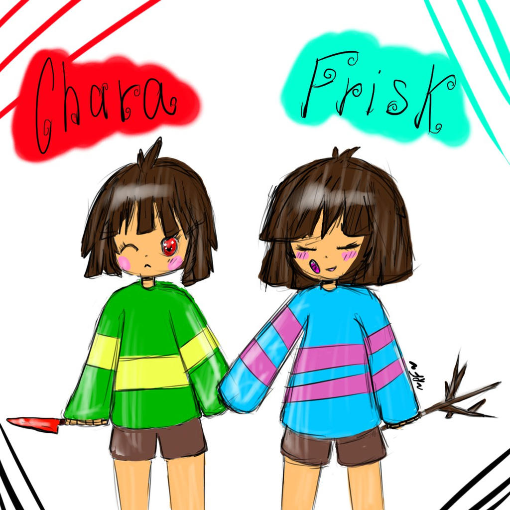 Chara and Frisk