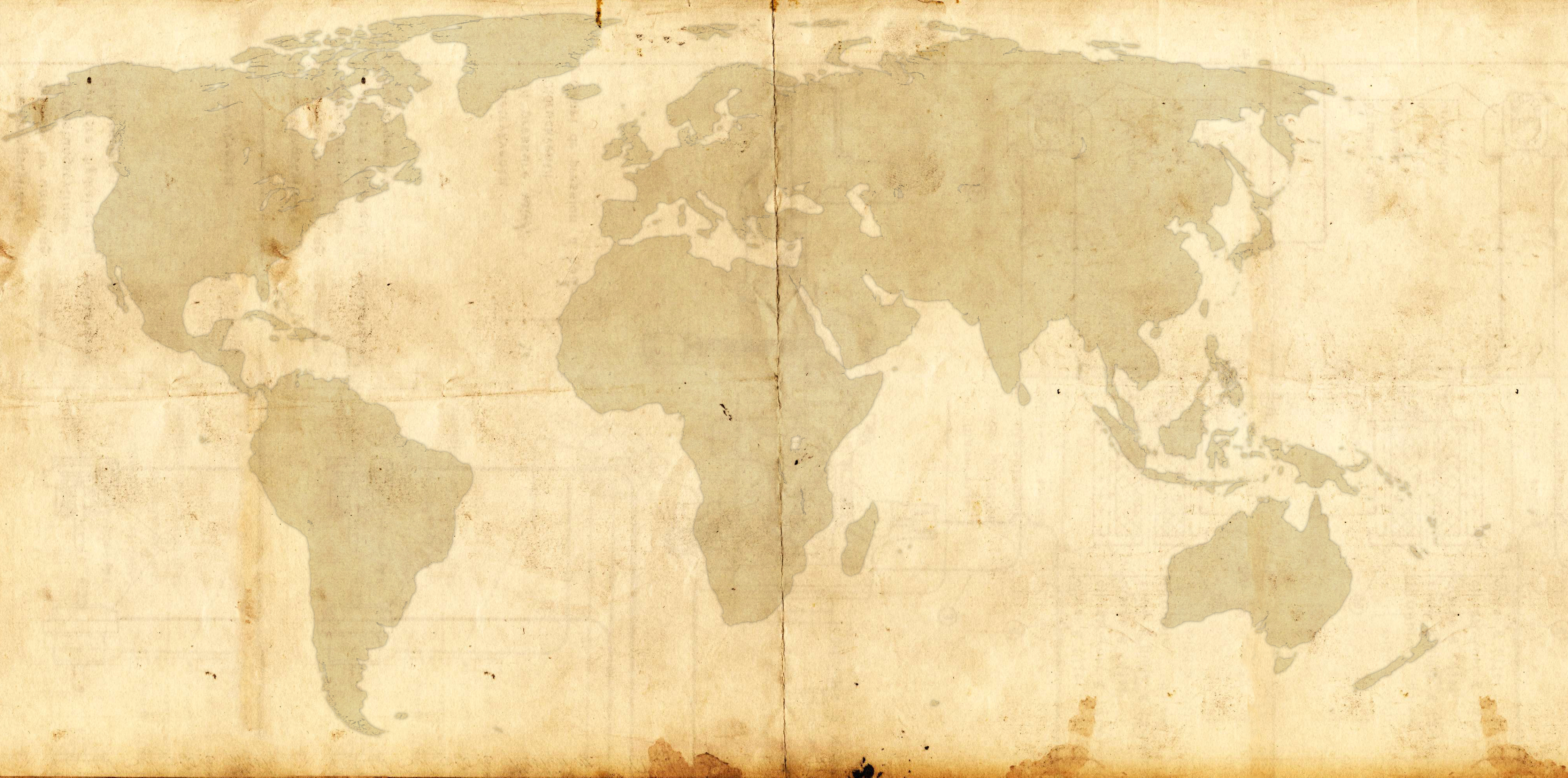 World Map Template - Steampunk/Victorian Style