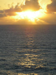 Sun Rises Above the Sea