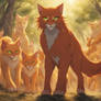 Firestar Leading his Warriors Into Battle