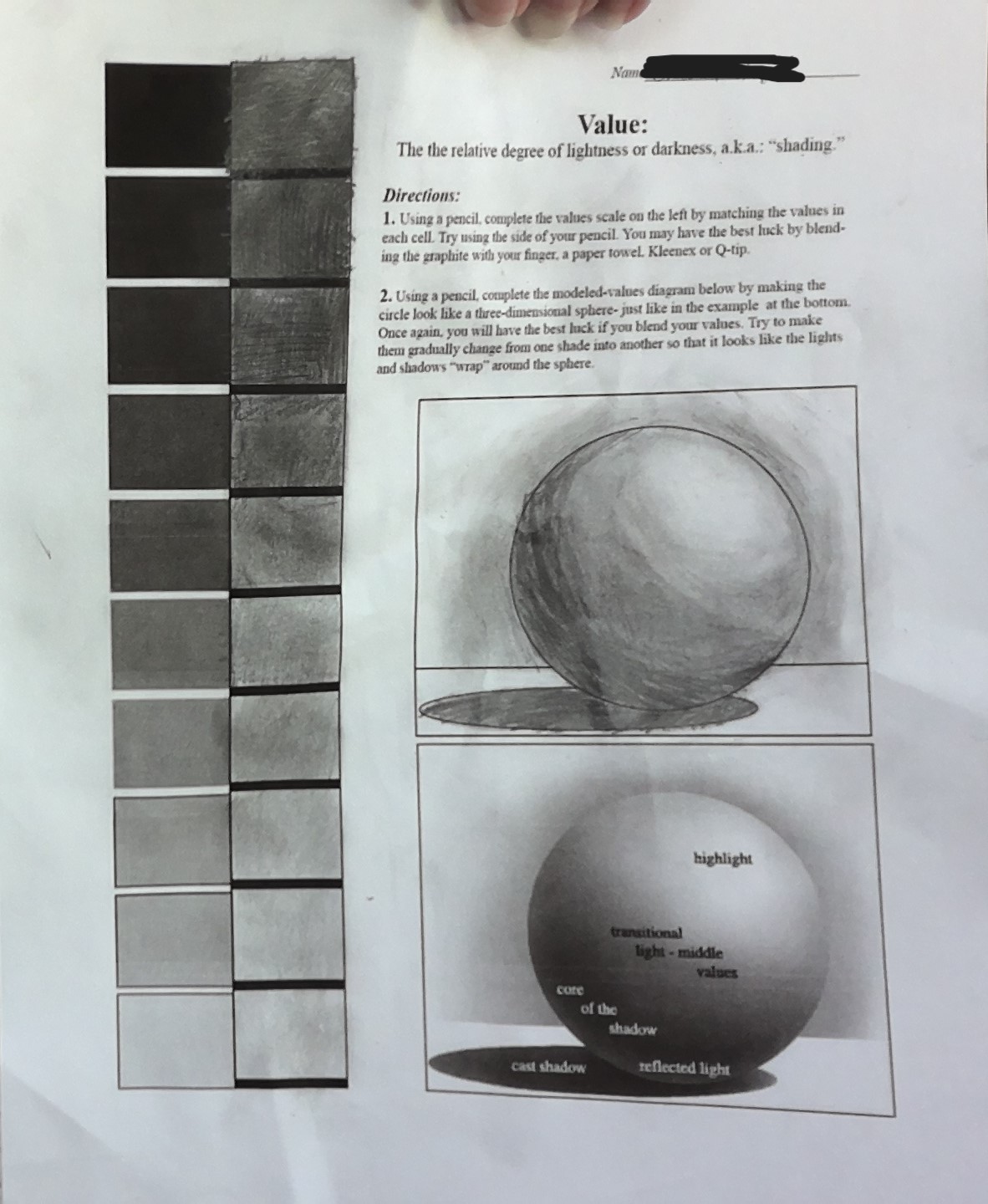 School Art Assignment