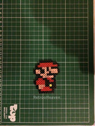 Mario Nes 8 Bit Hamabeads Sprite Perler Pixel Art