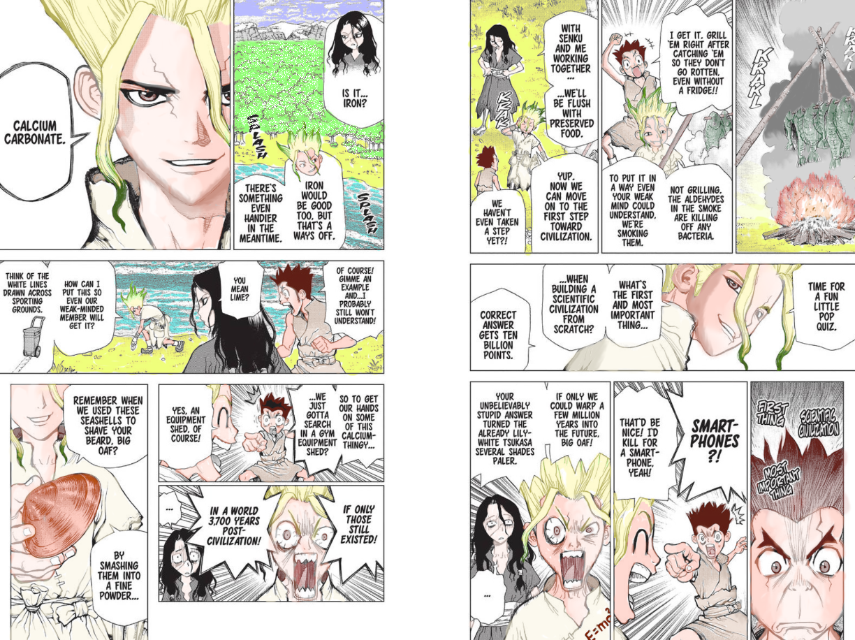 Dr Stone Chapter 4 Pgs 8 9 Coloring By Bladeninja76 On Deviantart Dr Stone Chapter 4 Pgs 8 9 Coloring By Bladeninja76 On Deviantart