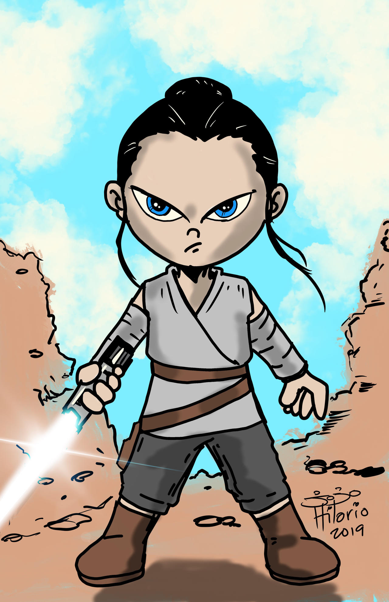 Rey from star wars by vengaza on DeviantArt