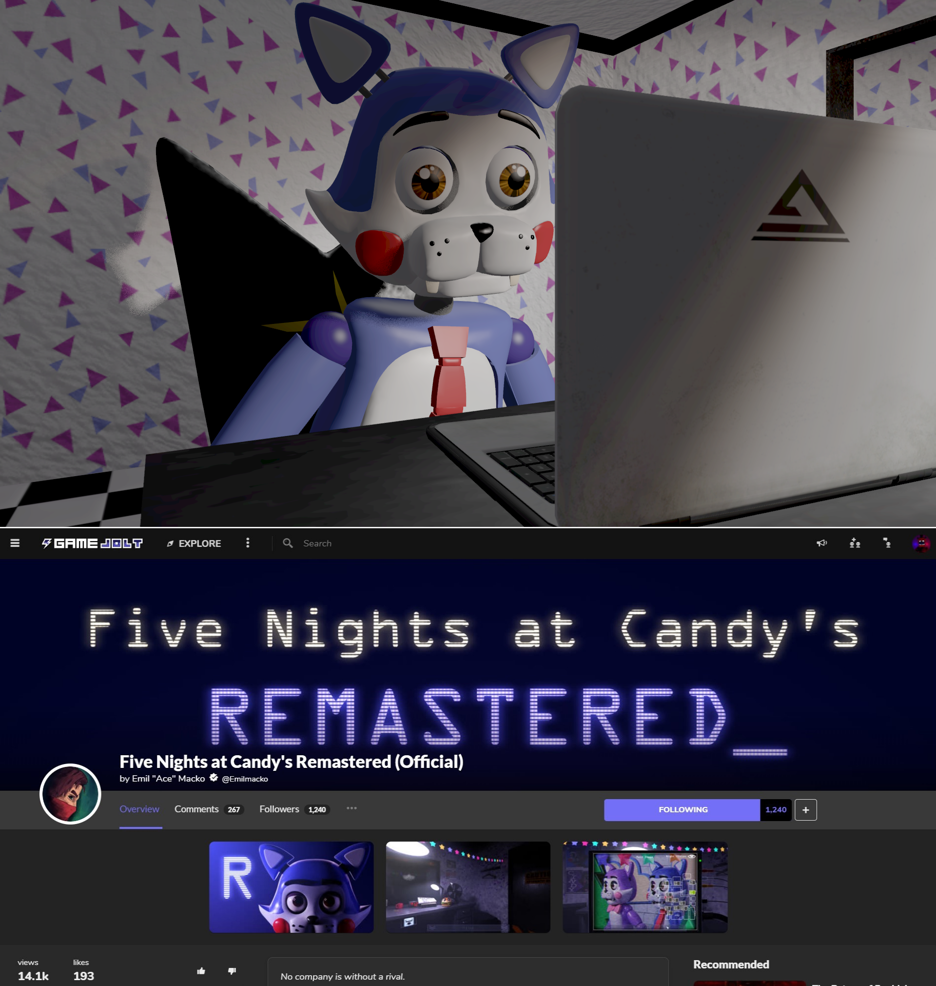 SFM FNAC] Candy's Reation to FNAC 1 Remastered by OPandTSFan on DeviantArt