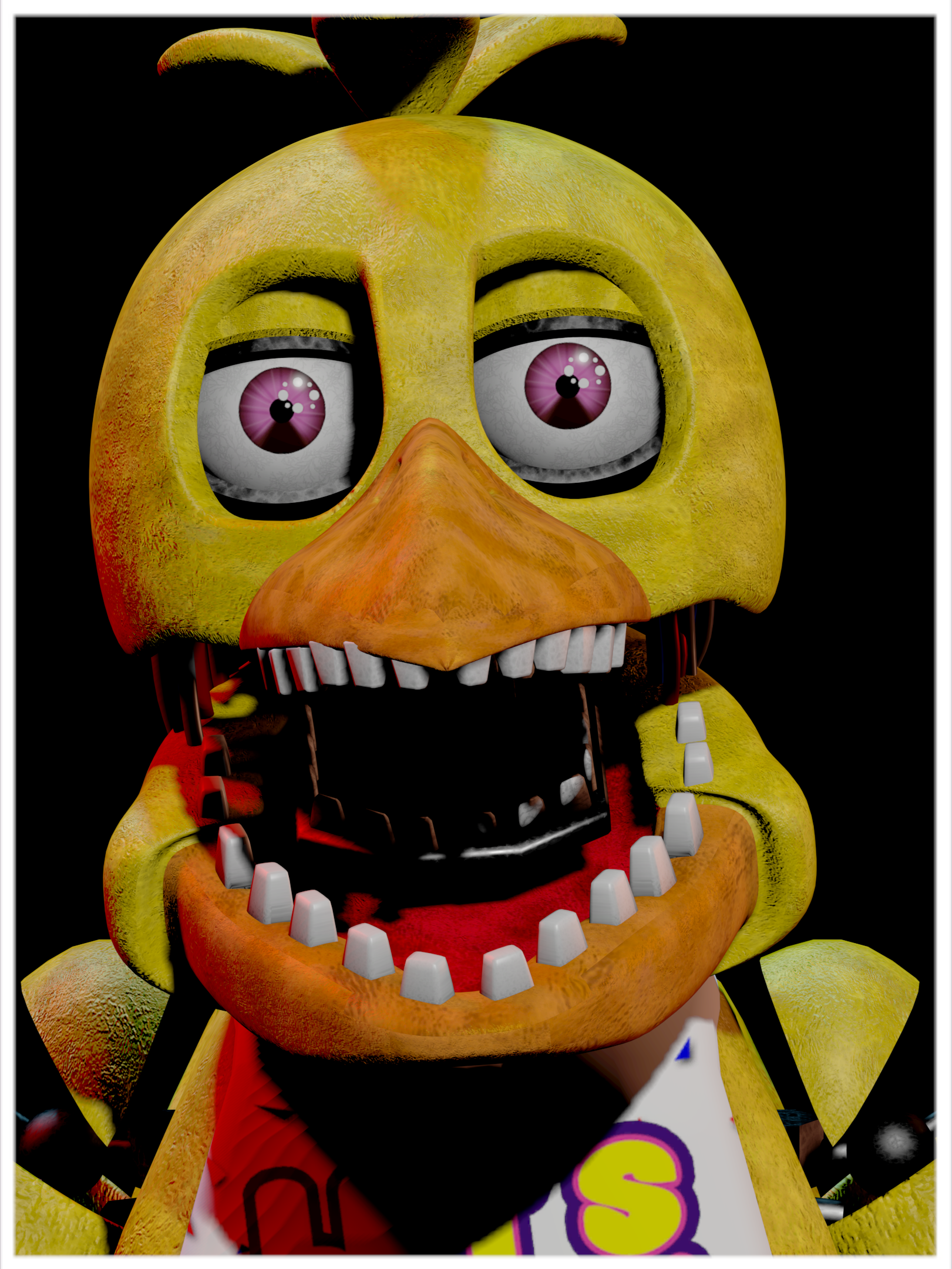 BLENDER FNAF] Withered chica custom night by springyt on DeviantArt