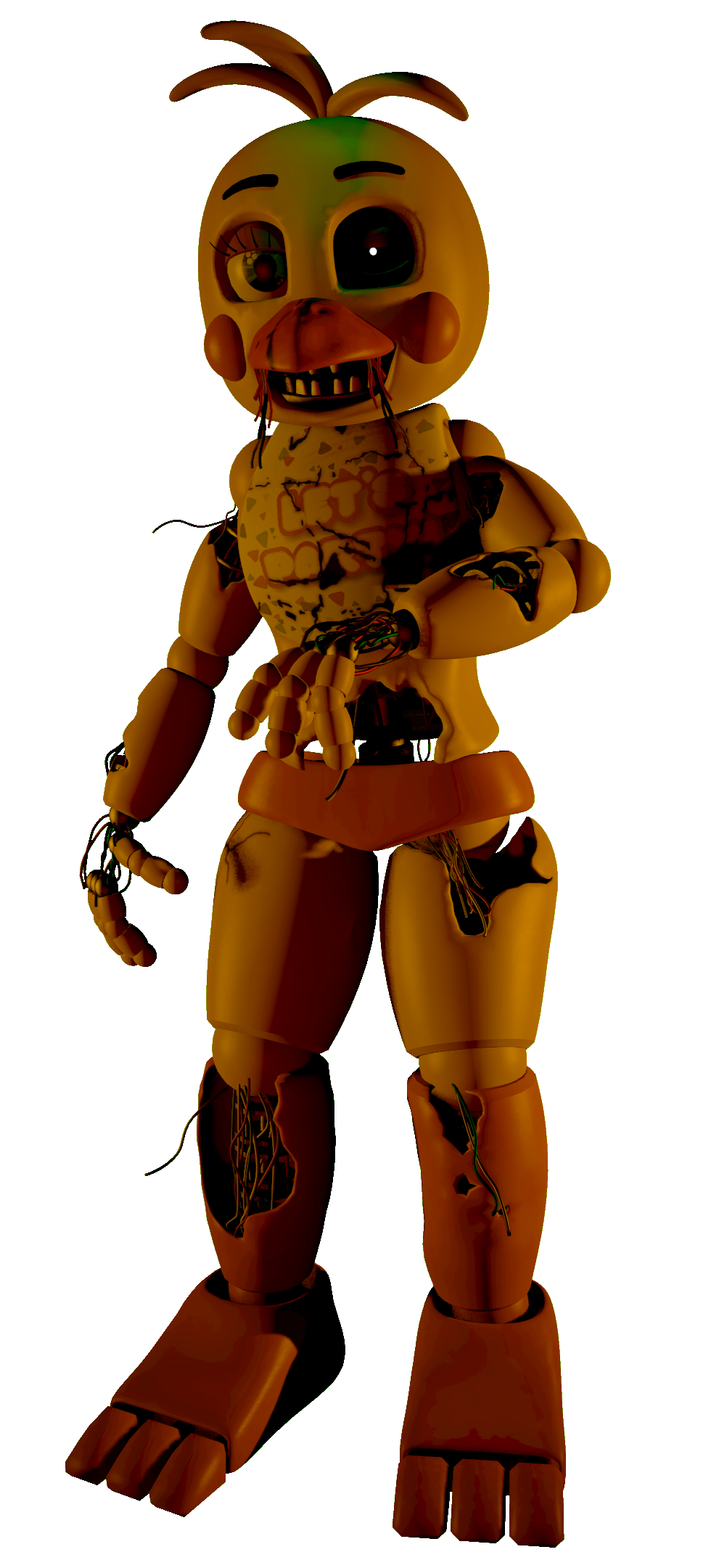 Requests are OPEN 🖤🎃🖤 — Withered Chica is Toy Chica's stand. IF FNAF2