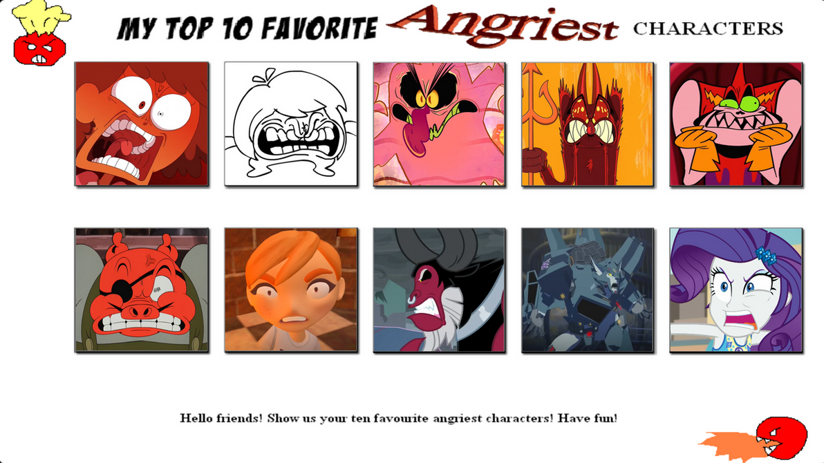 Angry Character Names OPAndTSFan's Top Ten Angry Characters (Third Time) by OPandTSFan on ...