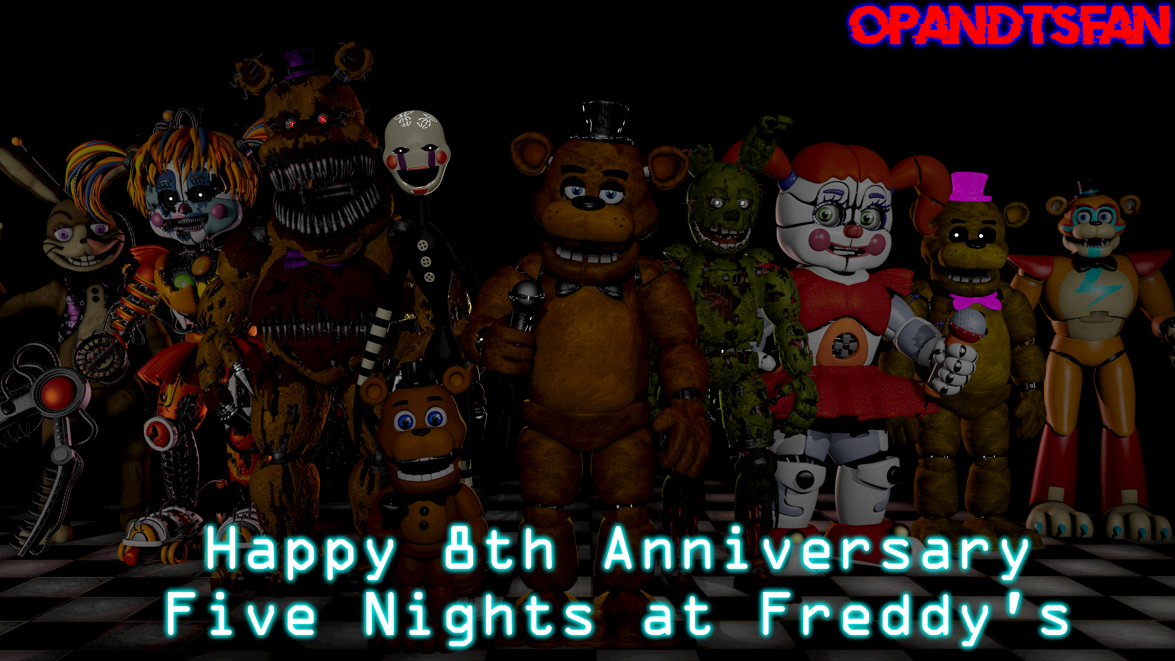 FNAF 8th AnniversaryThank You!!! by Fredluestudios2021 on DeviantArt