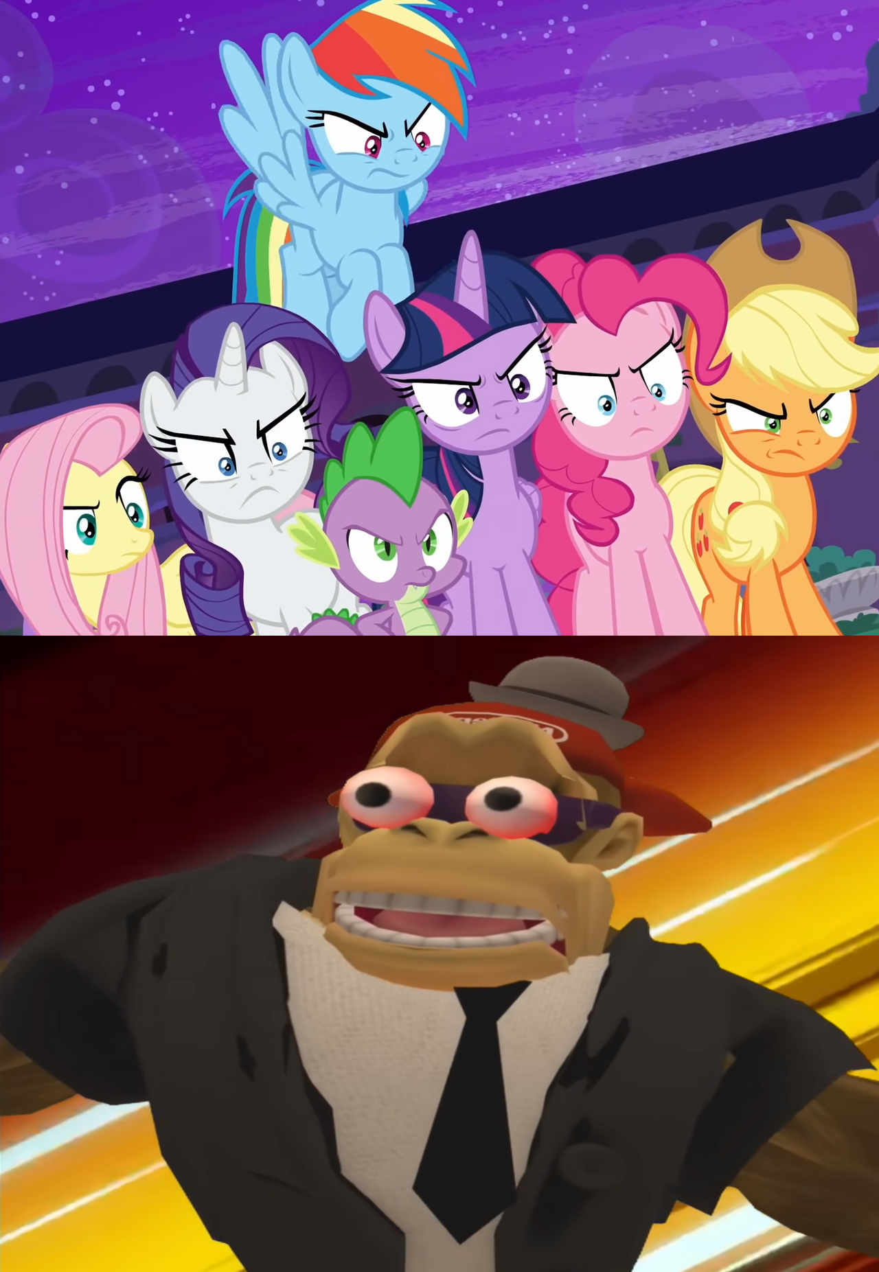 Mane 6 and Spike gets Angry at Lawyer Kong by OPandTSFan on DeviantArt