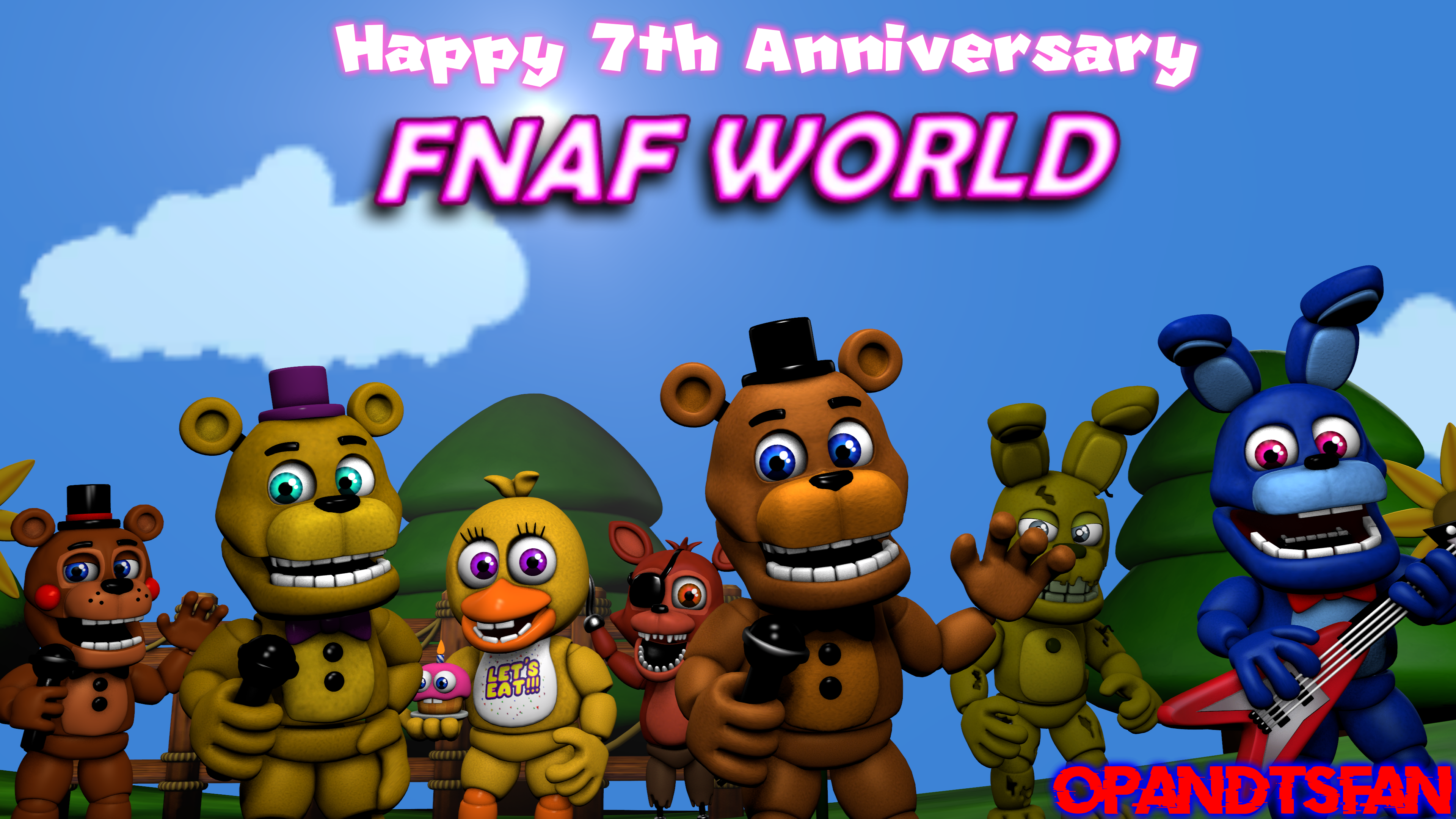 FNaF World 5th Anniversary by FuntimeFreddoFazbear on DeviantArt