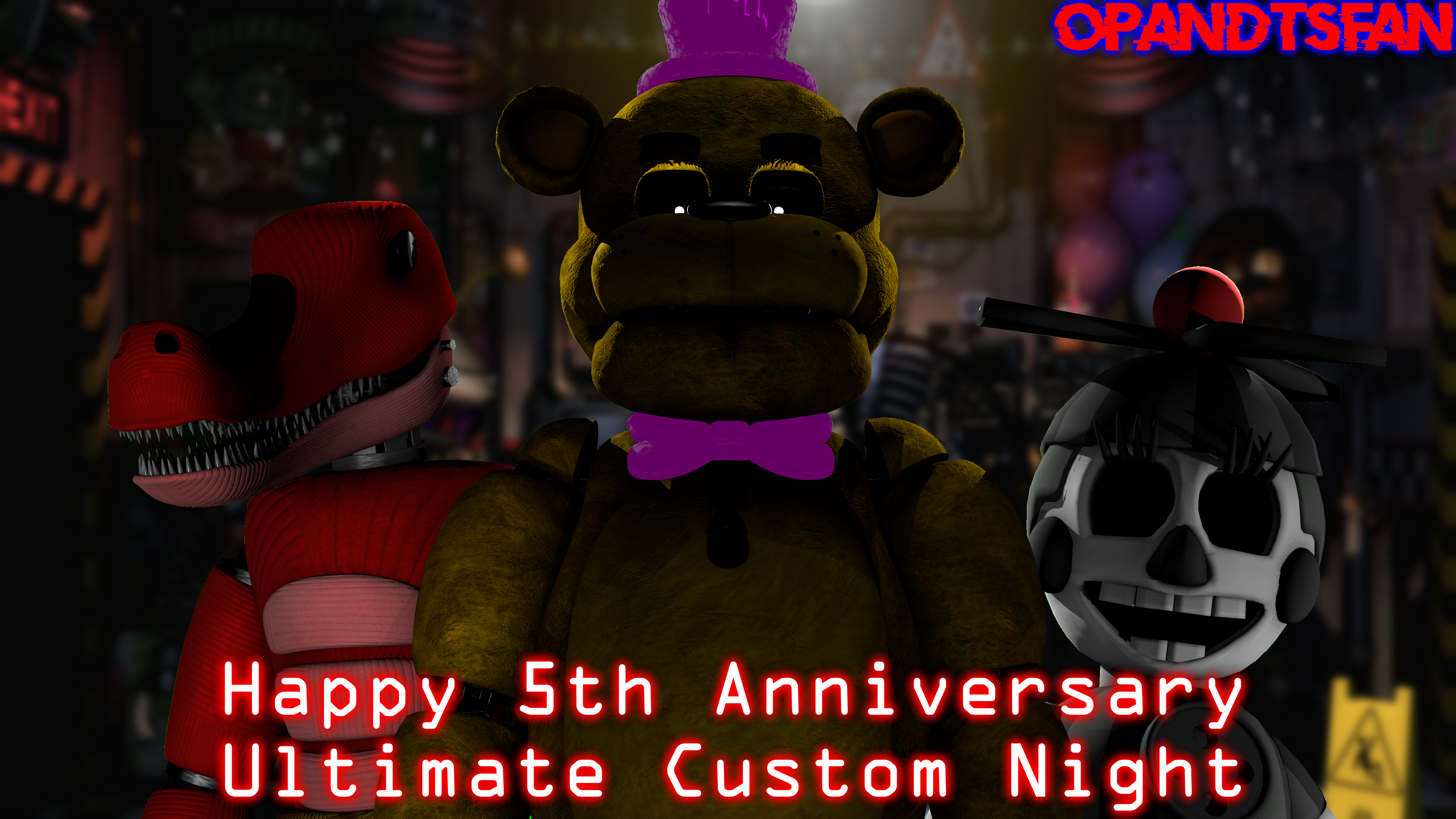 AftonProduction on X: Happy 5th anniversary Ultimate Custom Night