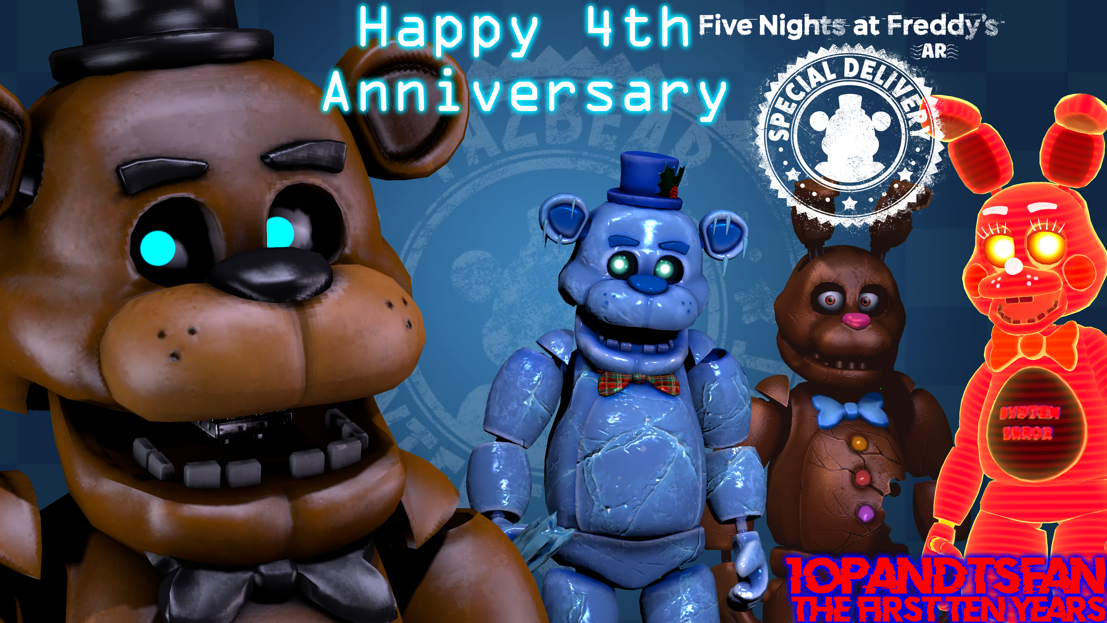 Fnaf AR 3th Anniversary by officiallydumbb on DeviantArt