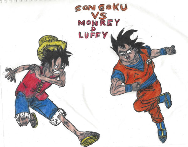 Son Goku Vs Monkey D. Luffy by thorman on DeviantArt Son Goku Vs Monkey D. Luffy by thorman on DeviantArt