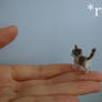 OOAK Handmade Miniature Calico Kitten Sculpture