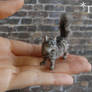 OOAK Handmade Miniature Tabby Cat Sculpture