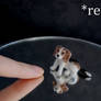 OOAK Handmade Miniature Beagle Puppy Dog Sculpture