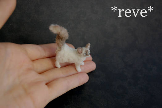 Birman Lilac Point Cat Handmade Miniature Sculptur