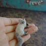 Blue Lynx Point Cat Handmade Miniature Sculpture