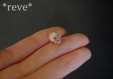 Handmade Miniature Hamster Sculpture