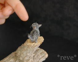 Handmade Kitten Miniature Sculpture II