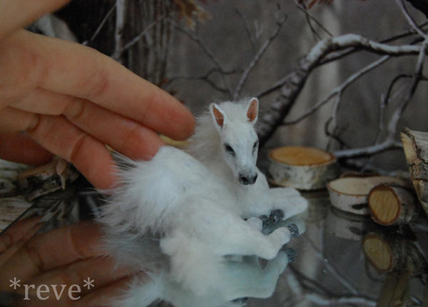 Miniature Baby Pegasus * Handmade Sculpture *