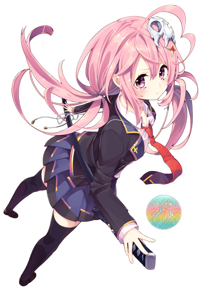  Anime  Pink  Hair  Girl  Render by MeiliChan15 on DeviantArt