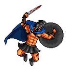Greek Warrior pixel by wonman321