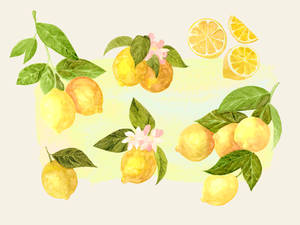 Lemon watercolor batch