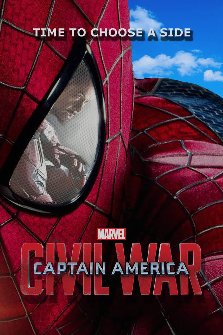 Captain America Civil War: (Spider-Man) Iron Man by James-FunArt on ...