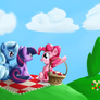 Trixie, Twilight, and Pinkie