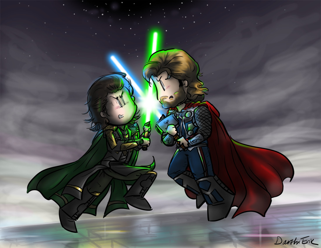 Battle of the Heroes - Loki and Thor