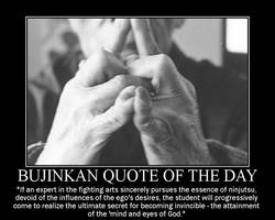 bujinkan quote of the day