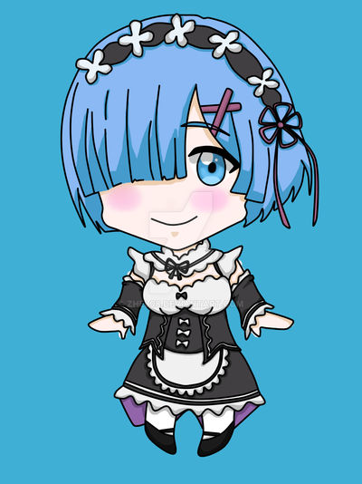 Chibi Vector Rem Rem Chibi by Zhel08 on DeviantArt