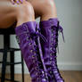 Creating purple converse boots 02