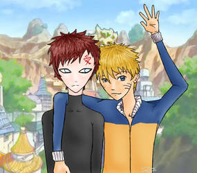 Gaara and Naruto: For Flott