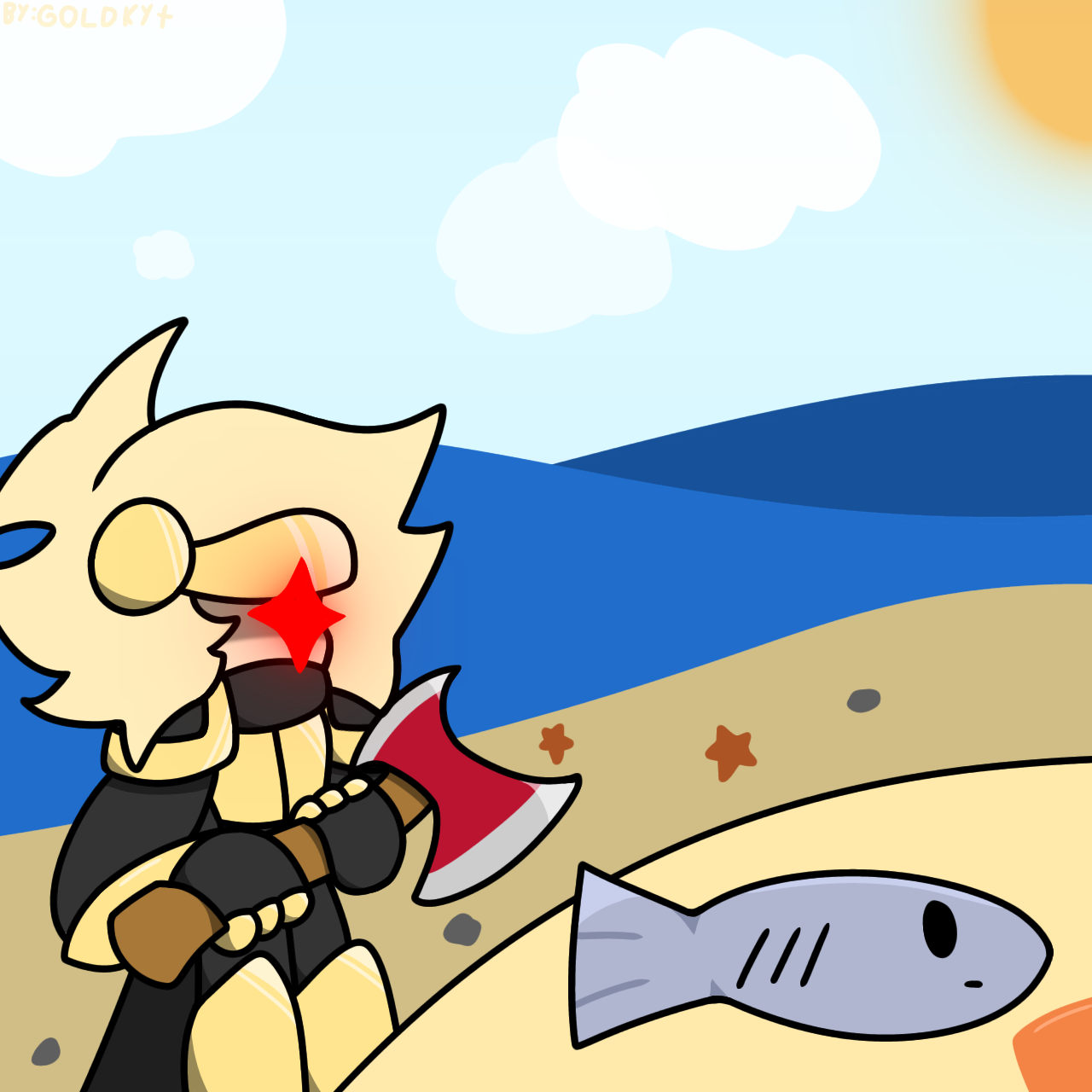 Hunting fish, the Dumb way (request)