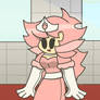 Zoki in a princess dress