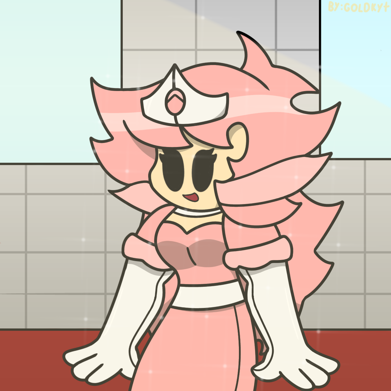 Zoki in a princess dress