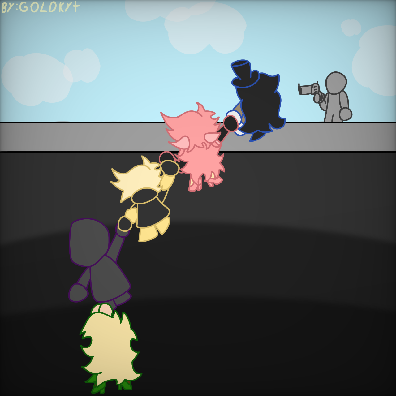 Hanging by a ghost trail (request)