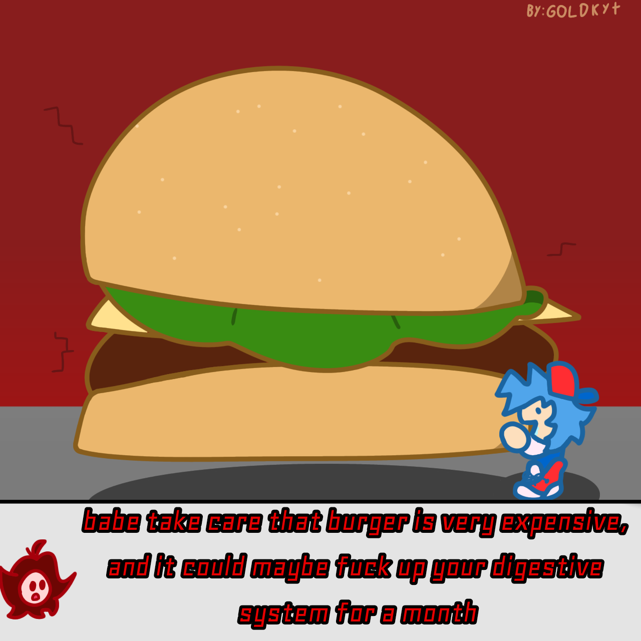 He got his burger (request)