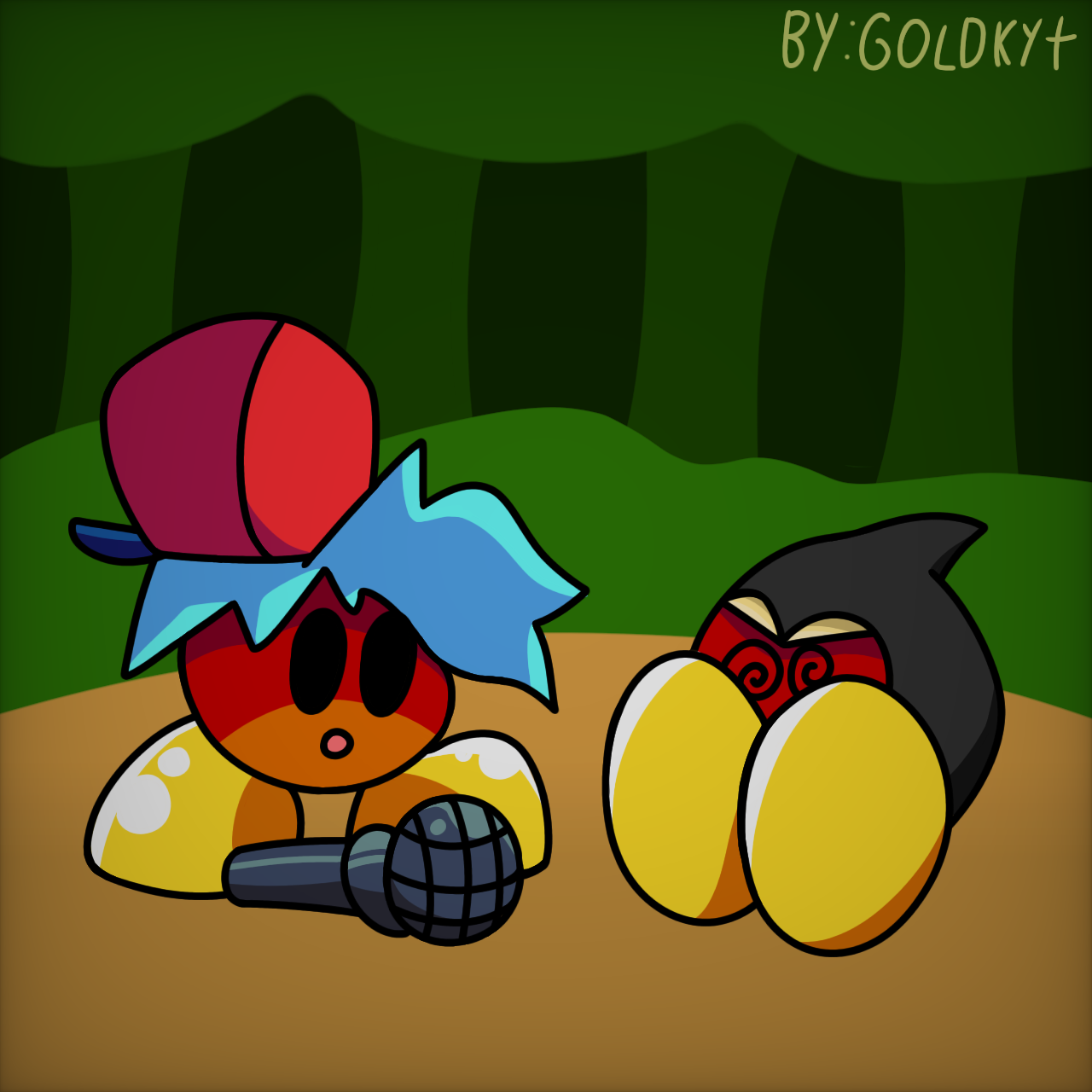 He got transformed into a Goomba