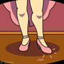 Of who is those pink tap heels?